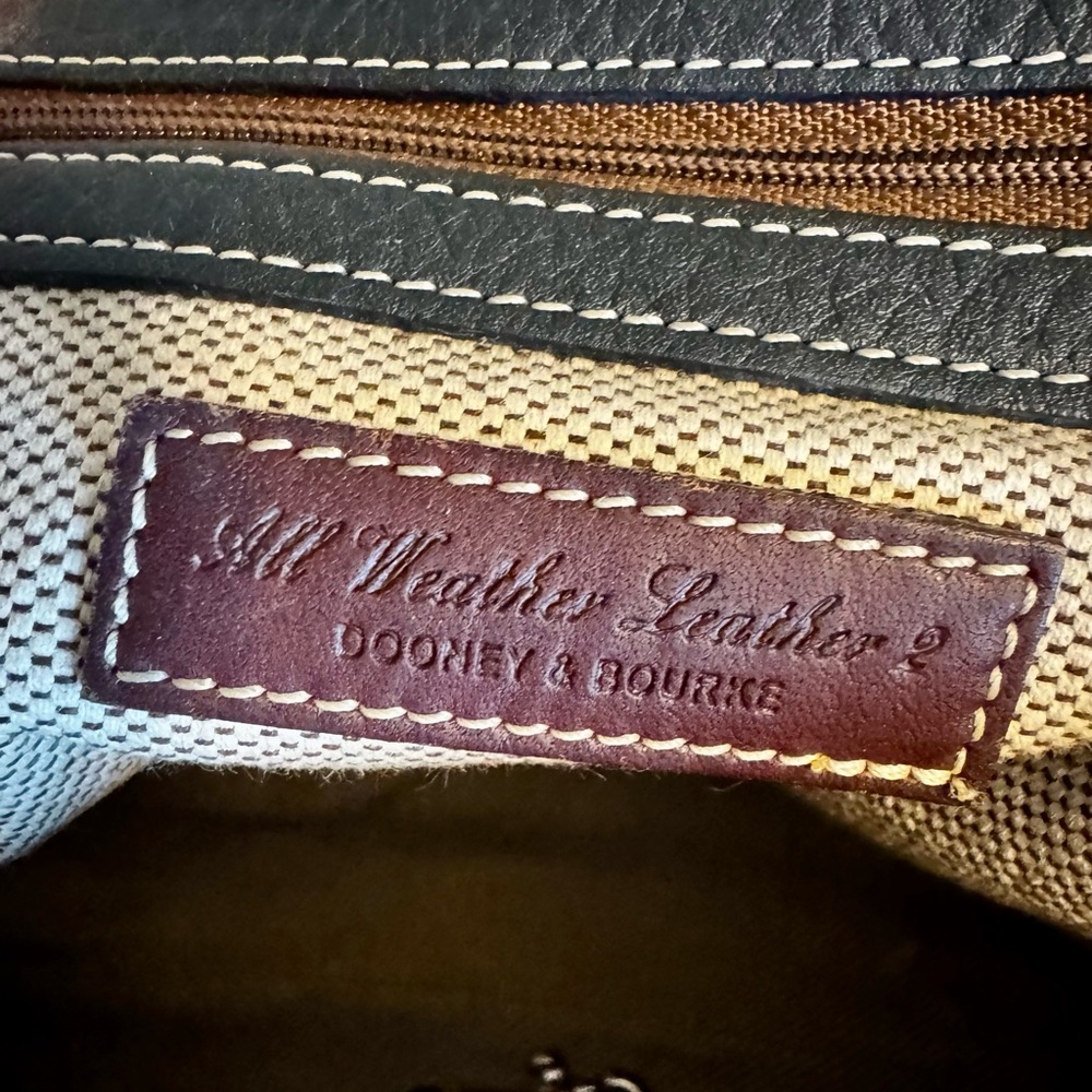 Dooney & Bourke Black Textured Pebbled Leather Bag - Picture 6 of 7